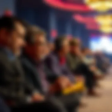 Critics reviewing films in a cinematic setting