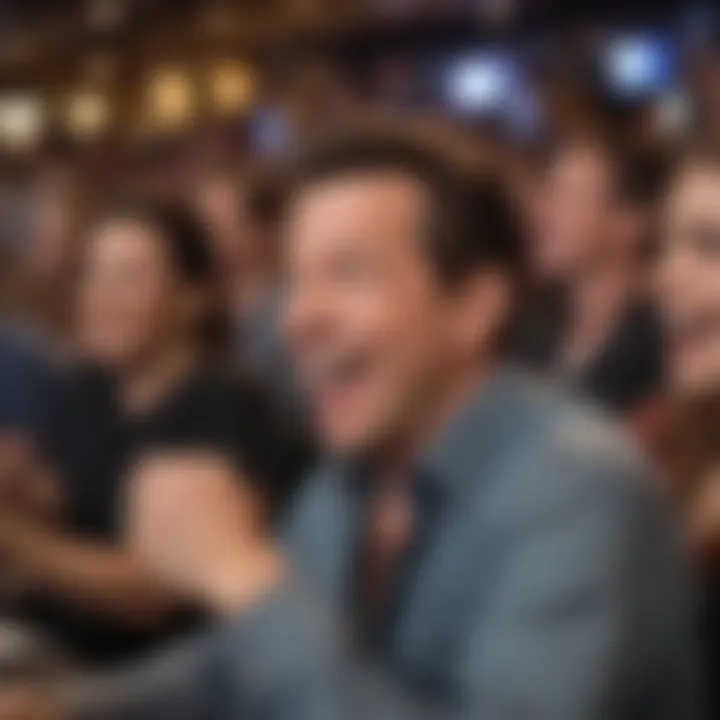 Audience engaged and laughing during Jeff Dunham's performance.