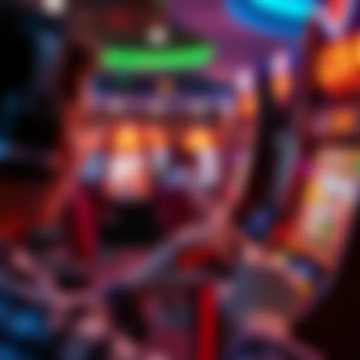 Engaged player enjoying a slot game on a mobile device