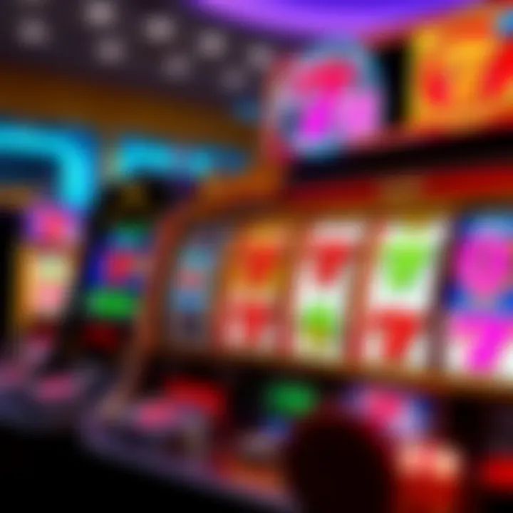 Screenshot showcasing various slot game themes and styles