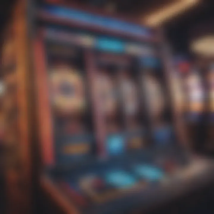 Colorful slot machine interface