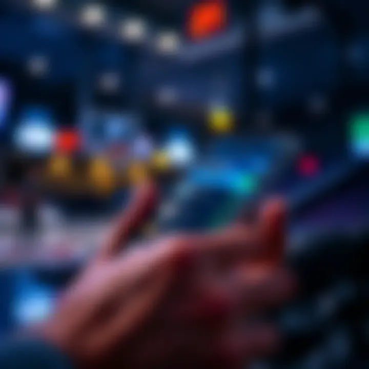 A close-up of a smartphone displaying NBA betting apps