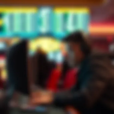 A focused individual studying player performance analytics