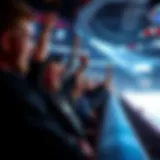 NHL playoffs excitement with fans cheering