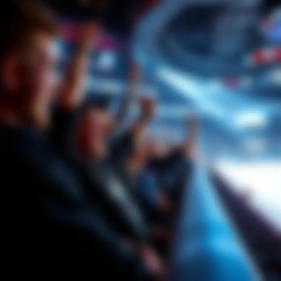 NHL playoffs excitement with fans cheering