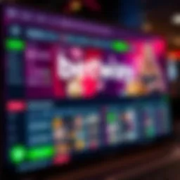 User interface of Betway gambling platform showcasing various betting options