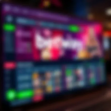 User interface of Betway gambling platform showcasing various betting options