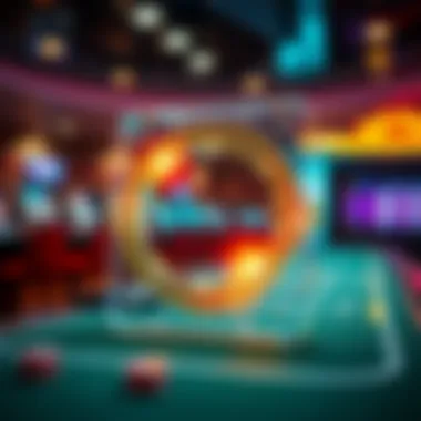 Illustration of secure transaction technology used in online gambling
