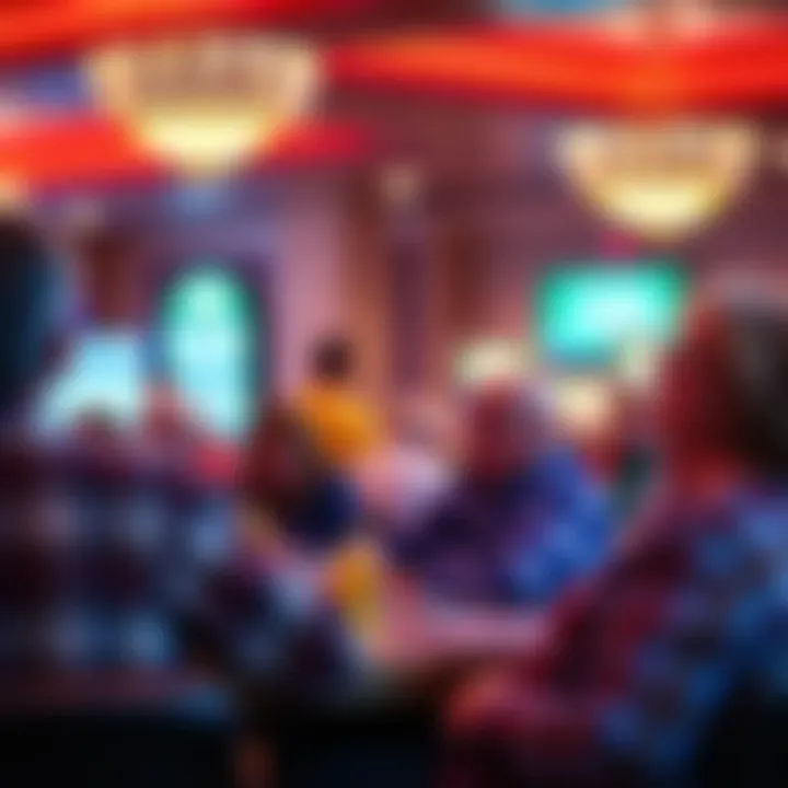 A vibrant community gathering at a bingo night
