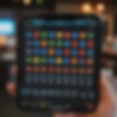 User Interface of Blackout Bingo User interface of the Blackout Bingo app highlighted