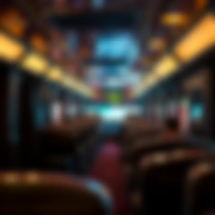 Comfortable bus interior for casino travelers