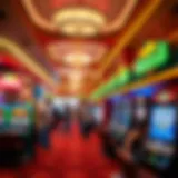 A vibrant casino floor bustling with activity