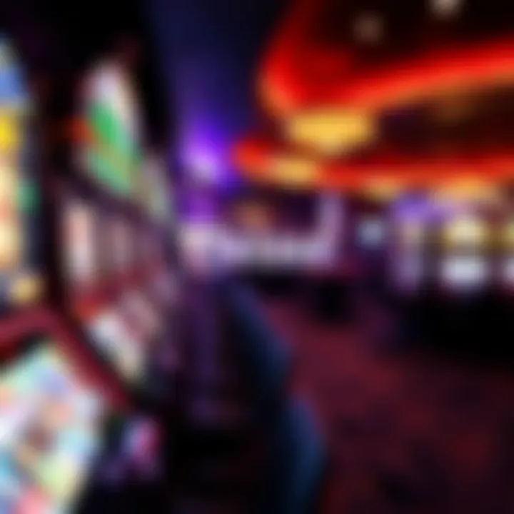 Vibrant Casino Atmosphere Modern casino interior showcasing vibrant gaming culture