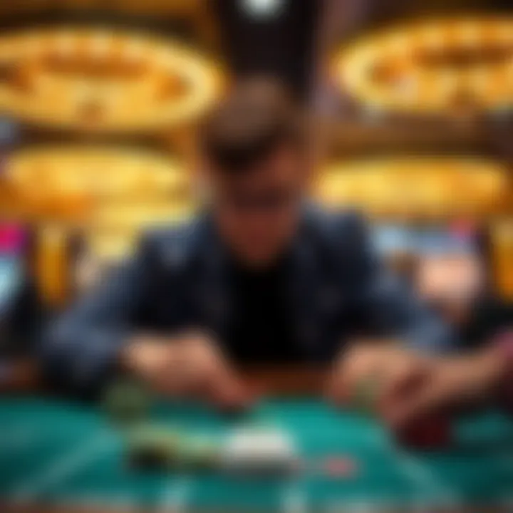 Visual representation of betting psychology concepts