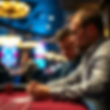 Analyzing Betting Dynamics A thoughtful player analyzing betting options