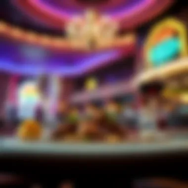 Diverse dining options showcasing gourmet dishes