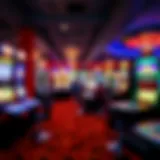 Virtual casino environment showcasing diverse gaming options