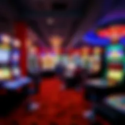 Virtual casino environment showcasing diverse gaming options