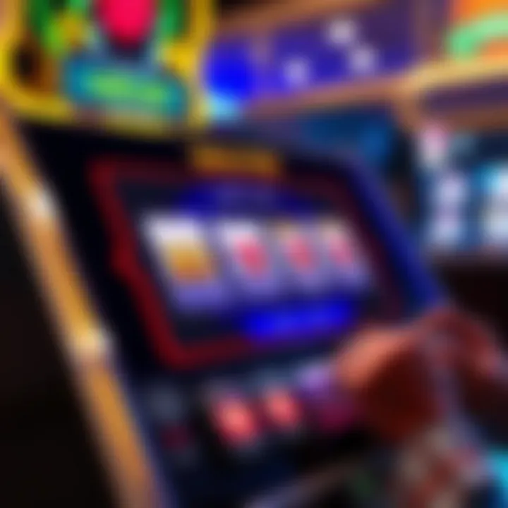 Diagram explaining the mechanics of slot gameplay, including reels and paylines