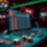 Digital interface showcasing a betting platform