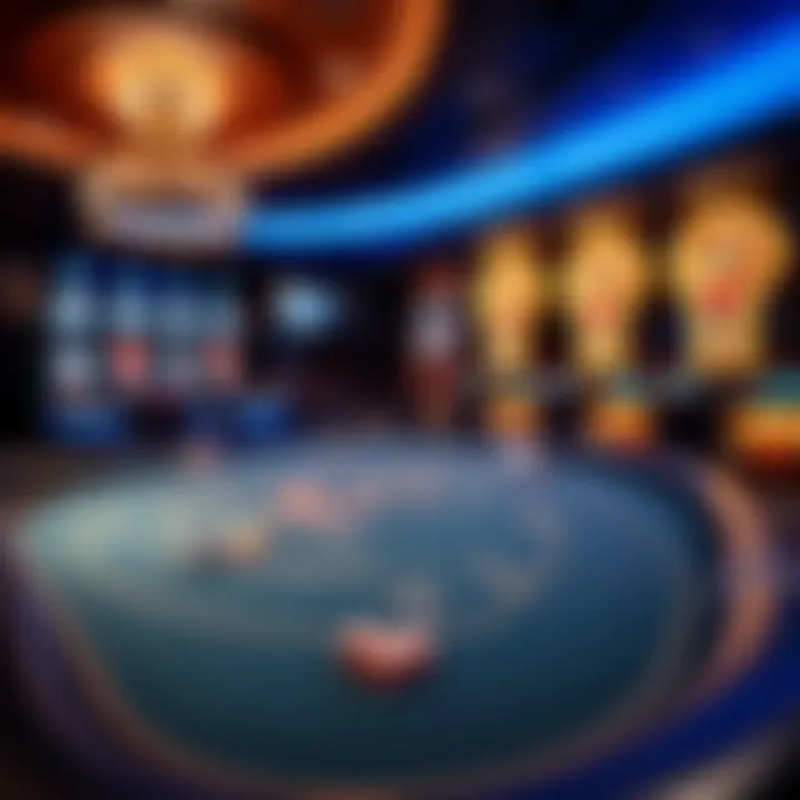 High-stakes gaming tables with sophisticated design