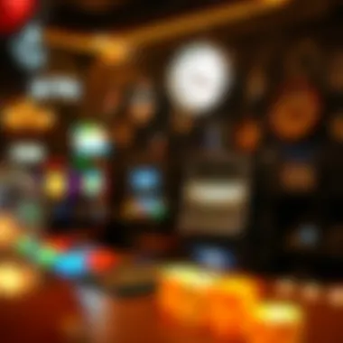 Historical gaming artifacts showcased within the establishment