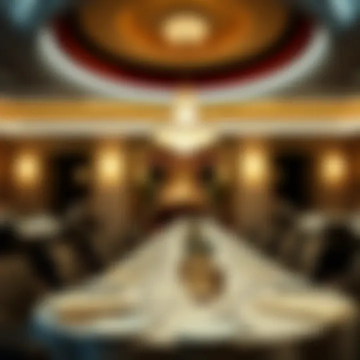 Luxurious restaurant interior design