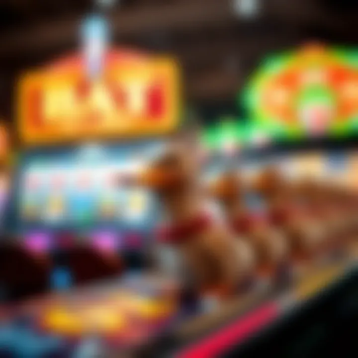 Thematic Elements of Ducks in a Row Thematic elements of Ducks in a Row slot game