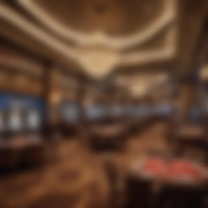 Luxurious dining area within Eagle Casino featuring elegant decor