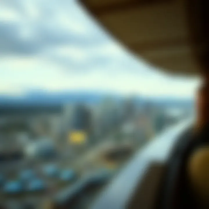 Scenic view of Everett skyline from the Encore Casino Hotel