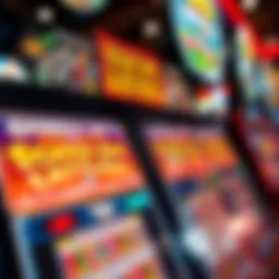 Vibrant display of Georgia lottery scratch-off tickets