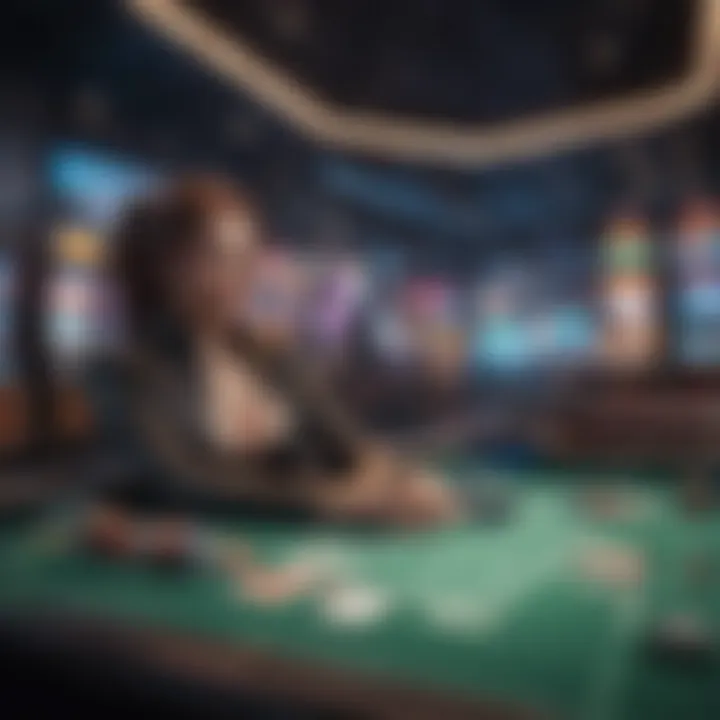 Dynamic digital landscape representing the future of online gaming