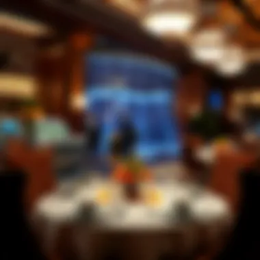 Exquisite Dining Experience at Bellagio Elegant dining setup in a Bellagio restaurant