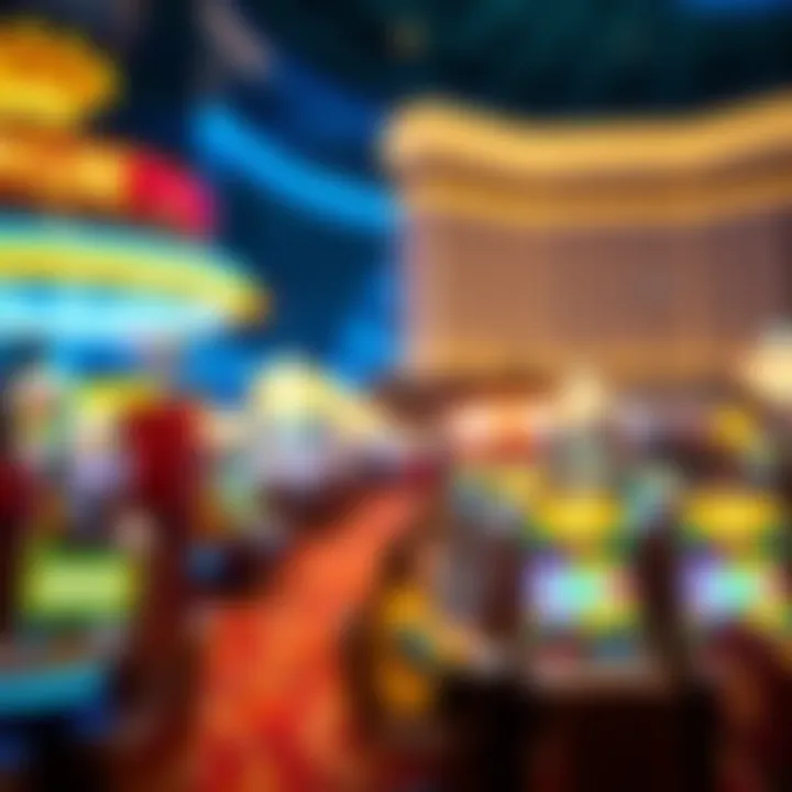 Dynamic Gaming Scene at Bellagio Vibrant casino floor at Bellagio