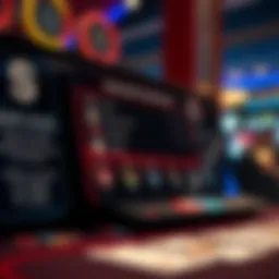 Blackjack strategy simulator interface showcasing gameplay options