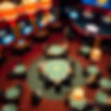 Aerial view of Borgata Poker Room during a tournament