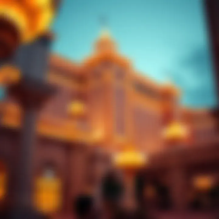 Elegant architecture of Caesars Palace showcasing its grandeur