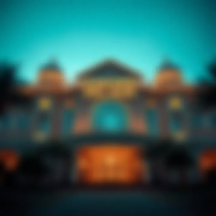 Elegant facade of Casino del Mar showcasing its architectural beauty