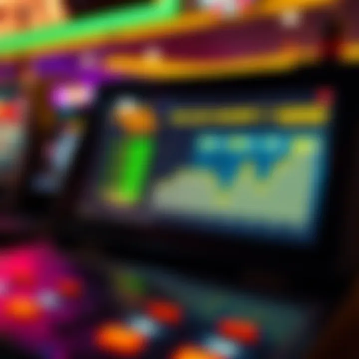 A graph illustrating online slot market trends