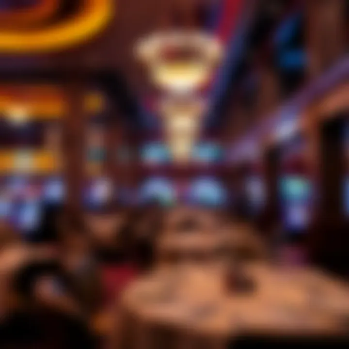 Luxurious amenities and dining options within the casino