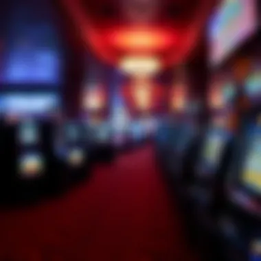 Interior gaming floor showcasing slot machines