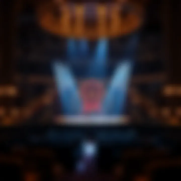 Intricate Stage Design of Mindfreak The intricate stage design that elevates the magic experience in Criss Angel's Mindfreak Show.