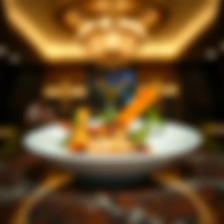 Artfully plated gourmet dish showcasing culinary artistry