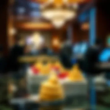 Luxurious dessert selection enticing guests