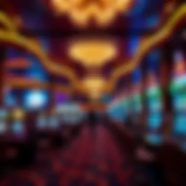 An inviting casino environment with vibrant lights and an atmosphere of excitement