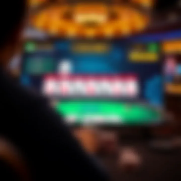 A digital interface for an online poker game showcasing strategy and player decisions