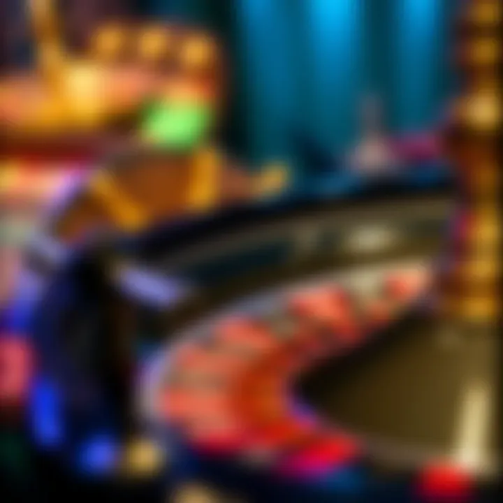 A close-up of a roulette wheel with bets placed, highlighting the thrill of chance
