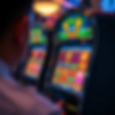An engaging slot machine screen displaying vibrant graphics and potential winnings