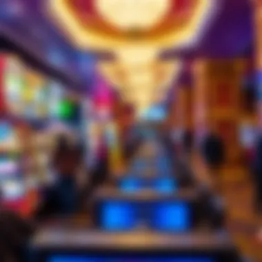 Interior gaming floor bustling with excitement and activity