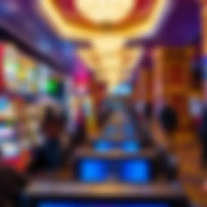 Interior gaming floor bustling with excitement and activity